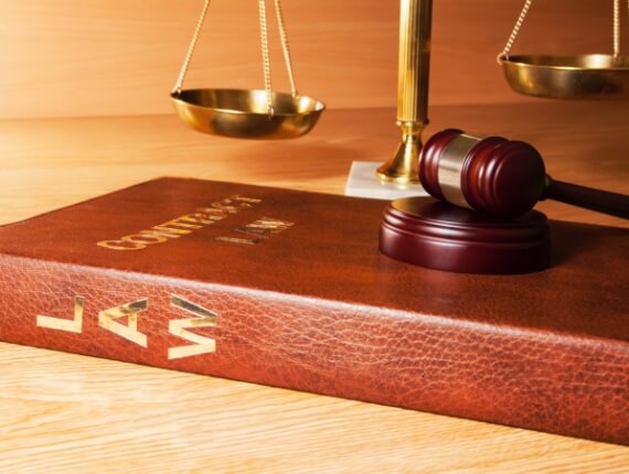 gavel on top of a law book